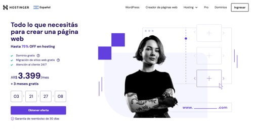 Mejor hosting Hostinger
